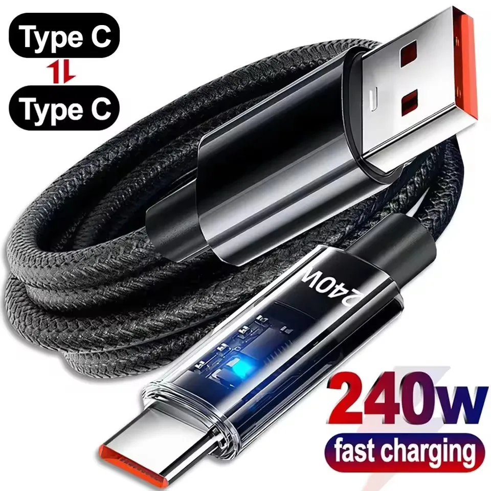 Braided Line - 240W Dual Charging Line Type-C USB